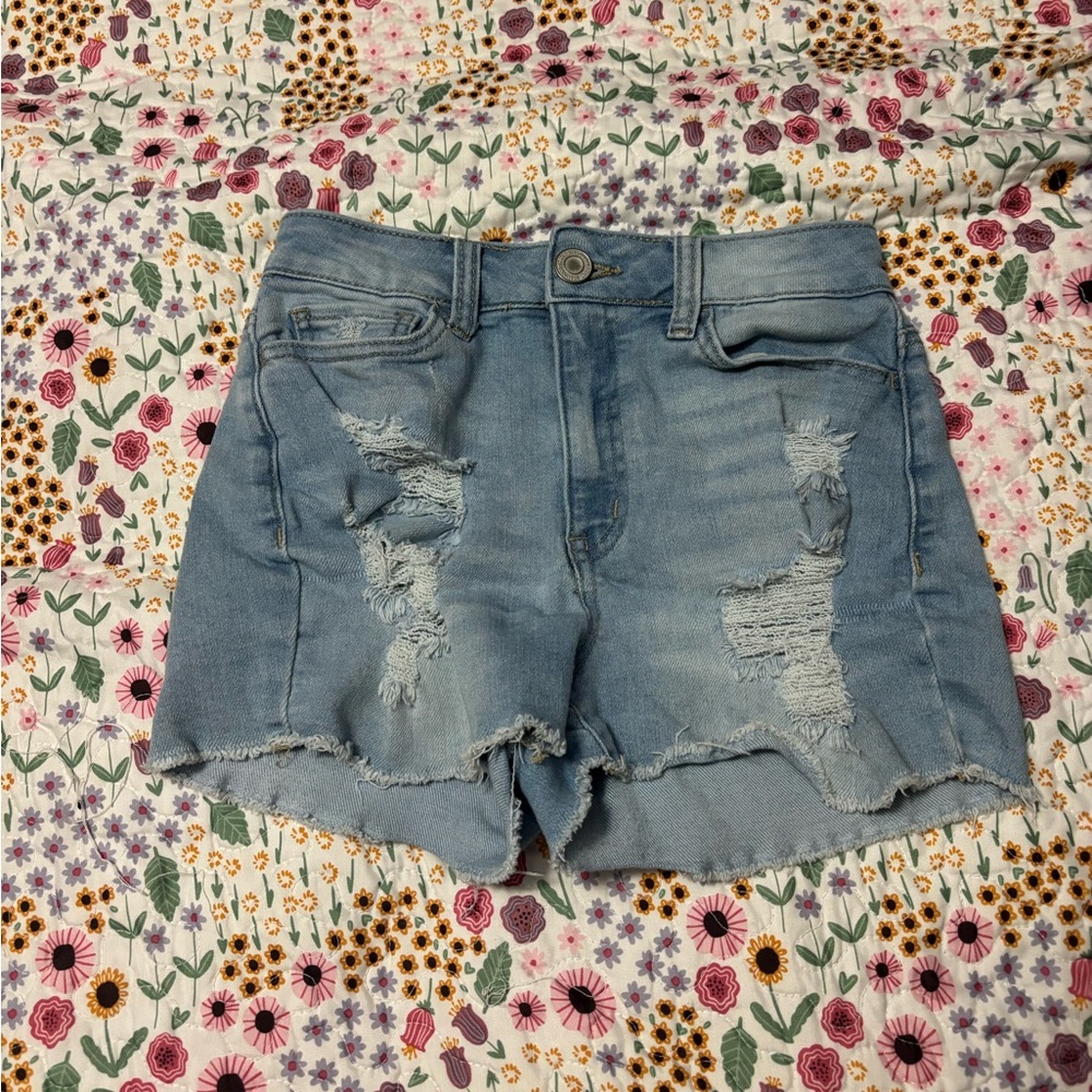 Distressed Denim Women's Shorts